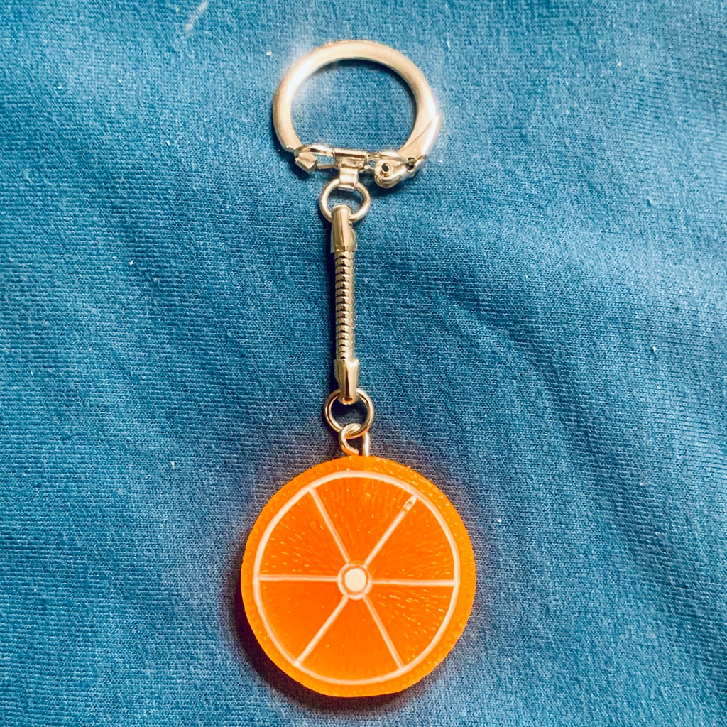 Orange Slice Keychain